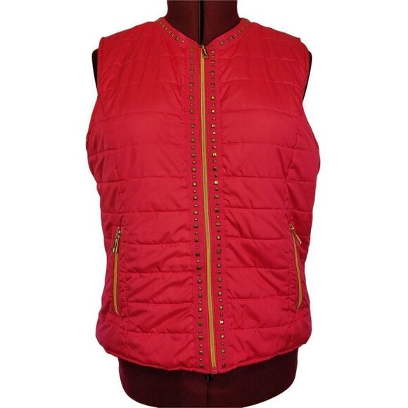 Kenneth Cole Reaction Hot Pink Puffer Vest (size XL) - Picture 1 of 8